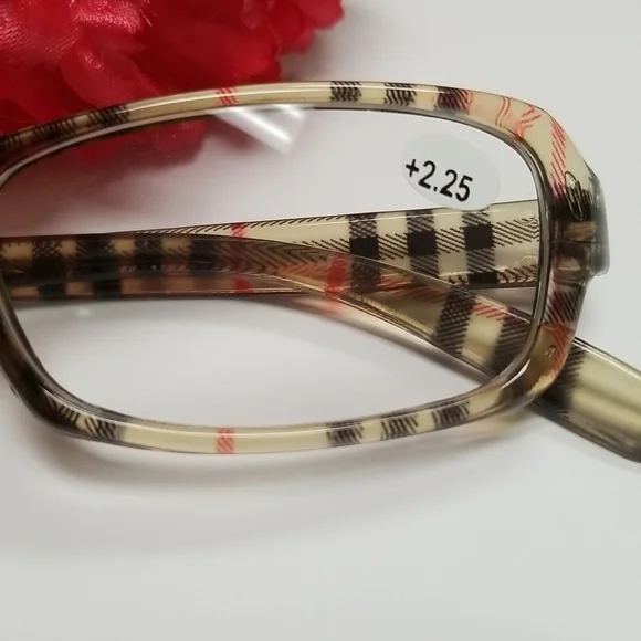Plaid Professional Readers Size 1.50 to 3.00 sizes Available New - Picture 3 of 4